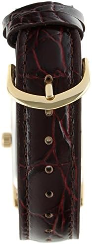 PEUGEOT HOMEN's Classic Vintage Watch - Case de aço inoxidável curvo com banda de couro genuína
