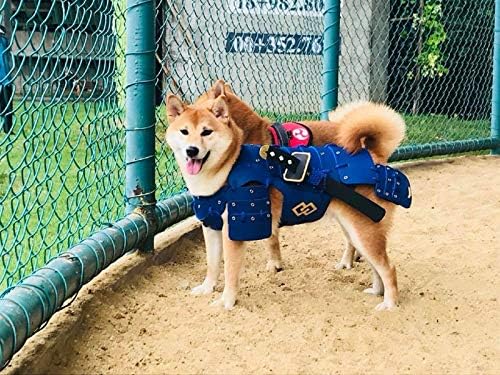 QUENTE! Trajes de cães artesanais de estilo japonês Armadura samurai para cosplay de moda para cães para cão médio feito de