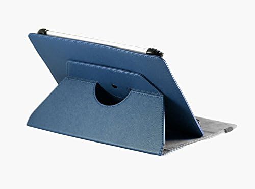 Capa de couro Faux Blue Navitech com 360 suporte de rotação compatível com o Lenovo Tab 2 A10-30