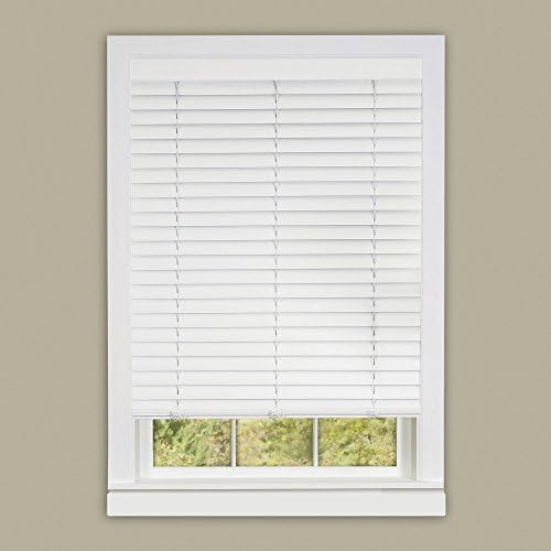 ACHIM HOME MOBLIONAR GII LUNA LUNA 2 Slat White Venezian Window Blinds 32 W x 64 L