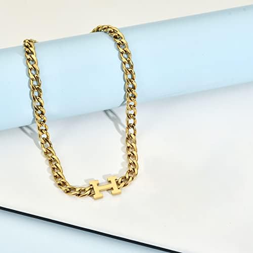 TassadarGlory Chain Chain Chain Women- aço de titânio 18k Gold Chain Chain Collace Collace Gift for Teen Girls Women