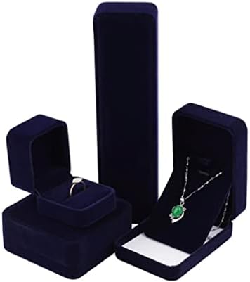 Xiezi Puple escuro Veludo vintage Jóias de jóias de conjunto de estações de embalagem para brincar de pulseira Brincos
