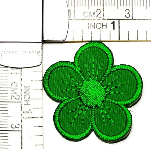 Kleenplus 3pcs. Mini fofo de ferro bordado verde bordado em costura no crachá para jeans jaquetas chapéus mochilas camisetas adesivas