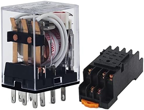 ILAME RELA DE ENERGIA GERAL DPDT DPDT MY3NJ DPDT 8PINS HH53P DC12V 24V AC220V Relé miniatura e base pyf08a