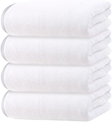 Microfibra da família aconchegante Conjunto de toalhas de banho de 4 matilha, secagem leve e rápida, toalhas ultra macias