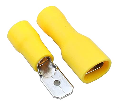 Kavju 5.5-250 MDD5.5-250 Amarelo machado machado Conexões de fio elétrico feminino Connectores de crimpagem conectores
