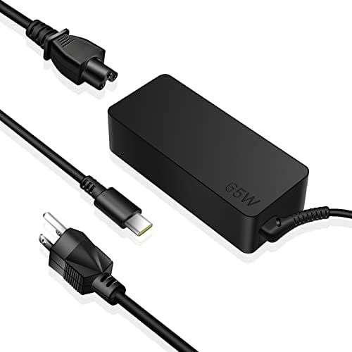 65W 45W Carregador de laptop USB C Compatível com Lenovo ThinkPad X1 Carbono T480S T14 Ideapad Yoga C730 7i Chromebook 500E 300E 100E