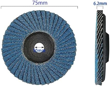 Discos de aba plana de 3 polegadas Brewix de 3 polegadas 75 mm discos de lixamento 80 rodas de moagem de areia lâminas