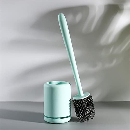Escova de vaso sanitário de cama, escova de vaso sanitário de silicone wc pincel de gap de secagem rápida com suporte de