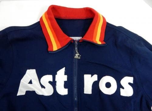 No final dos anos 80, no início dos anos 90, o jogo de Houston Astros usou jaqueta marinha L DP32914 - Jackets MLB usados