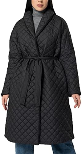 Casaco midi de algodão feminino vintage diamante xadrez de joelhos longos no inverno quente casual casual casual sobretudo