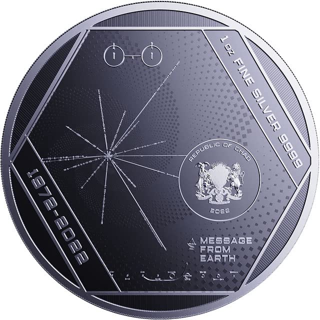 2022 de moderno comemorativo Powercoin Pioneer placa 1 oz moeda de prata 5000 Francs Chade 2022 Prova