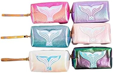 Dtweista Small Cosmetic Bag elegante bolsas de maquiagem elegantes Bolsa de batom zíper para mulheres Gilrs Gilrs