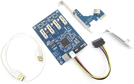 PCI-E Express 3 Porta 1x Multiplicador Riser Candimento de mineração de criptografia