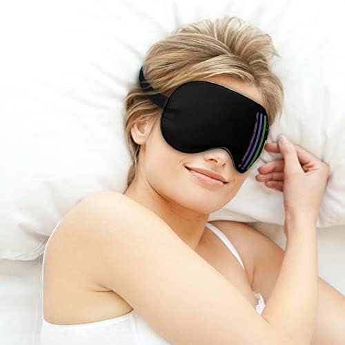 Rainbow American Gay Pride Band Sleeping Máscara com tira ajustável Tampa de olho macio Blackout Blackout para viagem