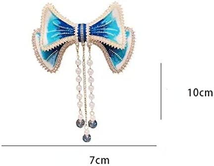 Minlia azul elegante clipes de mola de cabeceira tamel de cabelos ferramentas de penteado jóias jóias para mulheres acessórios para cabelo