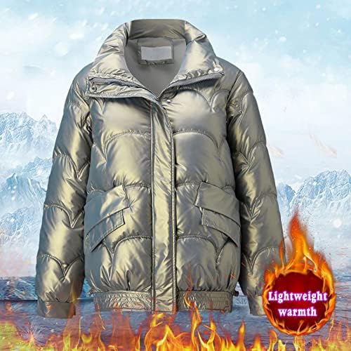 Puffer que quente engrosse jaqueta parka casaco de inverno comprido colete de manga longa quente com bolsos coletes de lã de bolsões