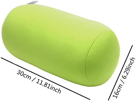 AskInds 2pcs travesseiros cilíndricos confortáveis ​​travesseiros de rolo de rolos Microbead Jelly Bean Bail Pillow Tube Almofada para a cabeça, pescoço, suporte traseiro