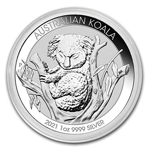 2021 AU KOALA ONECE MOUNTA DE PRATA DE US $ 1 BRILHANTIO