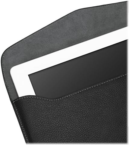 Caixa de ondas de caixa compatível com design convergente odyssey 7q+ - bolsa de couro executiva, capa de couro fino com forro macio - jato preto