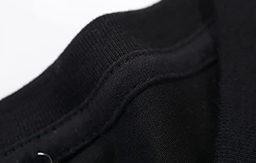 Leuuoerau homens imprimem hellraiser slim manga curta camisas x-grande preto