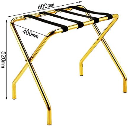 Yuyandejia Bagage rack de aço inoxidável roupas de hotel rack patrocinamento dobrável hotel quartos bagagem de bagagem prateleira