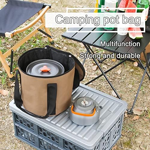 Feer Camping Storage Organizador de acampamentos Saco de armazenamento Bolsa de panela portátil Organizador de utensílios com