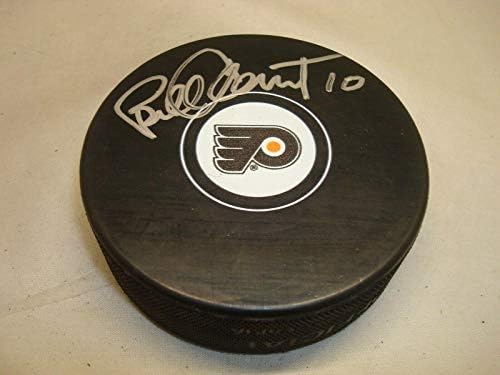 Bill Clement assinou o Philadelphia Flyers Hockey Puck autografado 1C - Pucks autografados da NHL