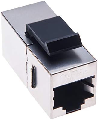 Adaptador de acoplador RJ45 | RJ45 SOCKET FEMAN Plug Jack Splitter Connector | Ethernet Joiner Extender Compatível com Cat