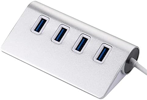 Mbbjm arrastar quatro divisores portátil USB Splitter ， USB 3.0 Adaptador de alumínio de cubo múltiplo de 4 portas