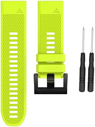 Kqoo 26 22 22mm de faixa de vigilância para Garmin Fenix ​​7x 7 7s Assista Rápula de Silicone easyfit Strap Strap