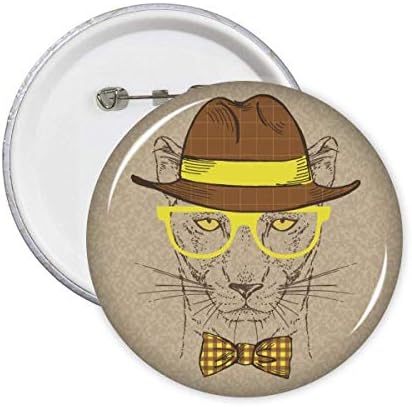 Óculos leopard belo art déco presente pinos de moda bleto botão de emblema Decoração de acessórios 5pcs