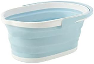 Iolmng portátil Silicone dobring Bucket para itens domésticos de limpeza suprimentos de pesca ao ar livre de plástico (cor: c,