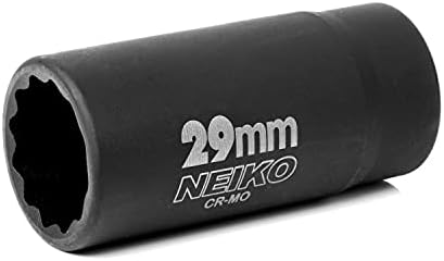 NEIKO 02522A soquete de 30 mm | Soquete de impacto profundo de 1/2 ”| Eixo e soquete da porca do eixo | 12 Ponto | Chrome molibdênio