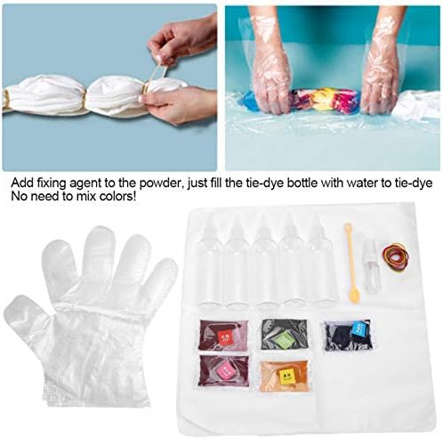 Raguso Tie Dye Powder, Kits de tinta de amarração de tinta durável Diy para crianças Seguras Seguras Irritante Fácil de usar para
