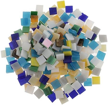 RAHYMA WEIPING - 250 peças Muitas coloras de mosaico de vidro quadrado para Mosaic Making Craft - Gray Product Statistics