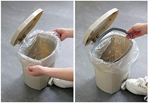 WXXGY Lixo pode retângulo suave Close Dustbin Pedal Waste Best for Banheiro Cozinha e Escritório/Branco/26.2cmx24cm