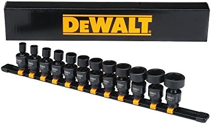 Dewalt Universal Impact Socket Set, métrica de unidade de 10 peças de 3/8