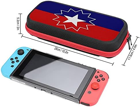 Juneteenth Flag Switch Case de proteção contra a bolsa de proteção de casca dura Travel Carry Cover Pouch para Nintendo Switch