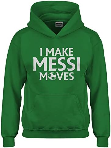 Indica Plateau eu faço Messi Moves Youth Unissex Hoodie