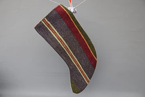 Sarikaya travesseiro Natural Kilim meia, meia vermelha, meia listrada, meia de Natal, meia de presente, batedura de natal decoração