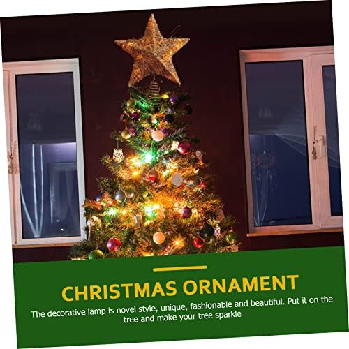 Toyandona 1pc Top Star Natividade Decoração Decoração da Casa da Casa para casa Árvore de Natal pendurada Signo Decorações