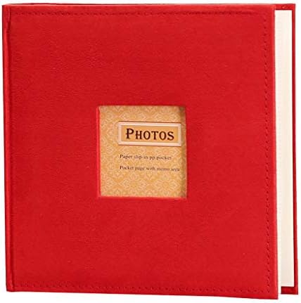 Álbum de fotos Xiaosaku Álbum Intersticial Álbum Retro, pode acomodar 6 polegadas / 200 Fotos, Suede Cover Material Wedding