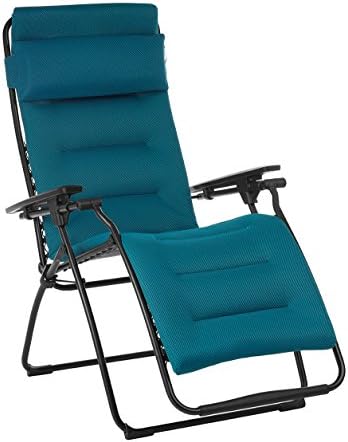 Lafuma Futura Air Comfort Zero Gravidade Reclinner Reclinner Cadeira Reclinado de Reclinado ao ar livre acolchoado