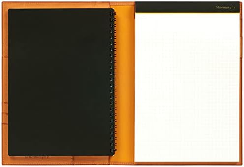 Maruman MNXGD-23-05 2023 Notebook com capa de couro, Ganzo x Nemosine A5 Notebook Tampa, preto