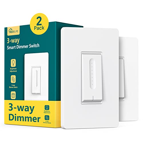 Placas de parede sem parafuso de 2 gang 1Pack+3 Way Smart Switch 2Pack