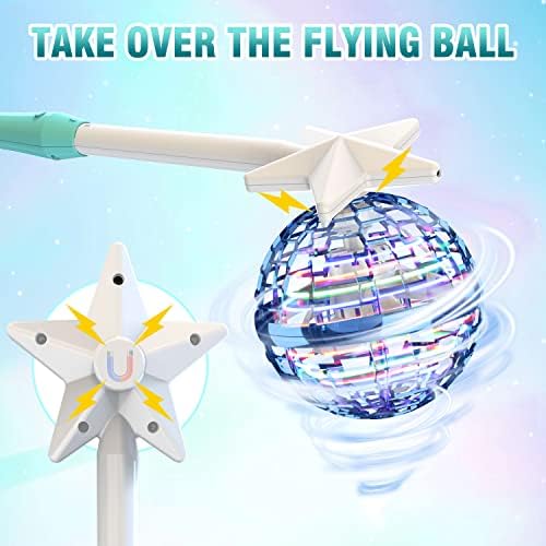 Athleria Magic Wand para Flying Orb Ball, Substituto de Controle Remoto, Luz Muvetável, Poder Magnético para Atrair Orb