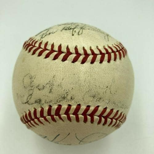 1941 A equipe de Chicago Cubs assinou o beisebol oficial da Liga Nacional com a JSA COA - Bolalls autografados