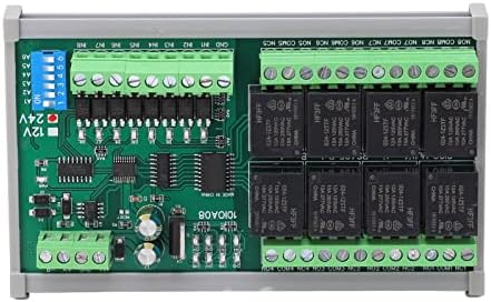 Placa de controle do módulo de relé, 8 canais de controle de relé Módulo DC24 Múltiplos padrões de associação para