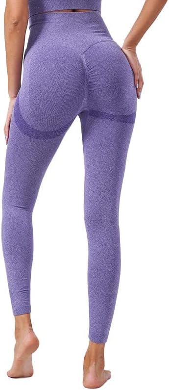 Mys Leggings Yoga Workout Leggings atléticos para mulheres de ioga macia de cintura alta executando calças de tornozelo pequeno